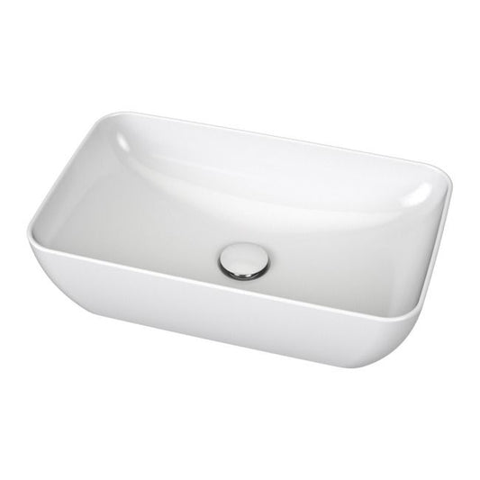Ceramisk bordmonteret vask Ravak Slim R 50 x 31 cm hvid