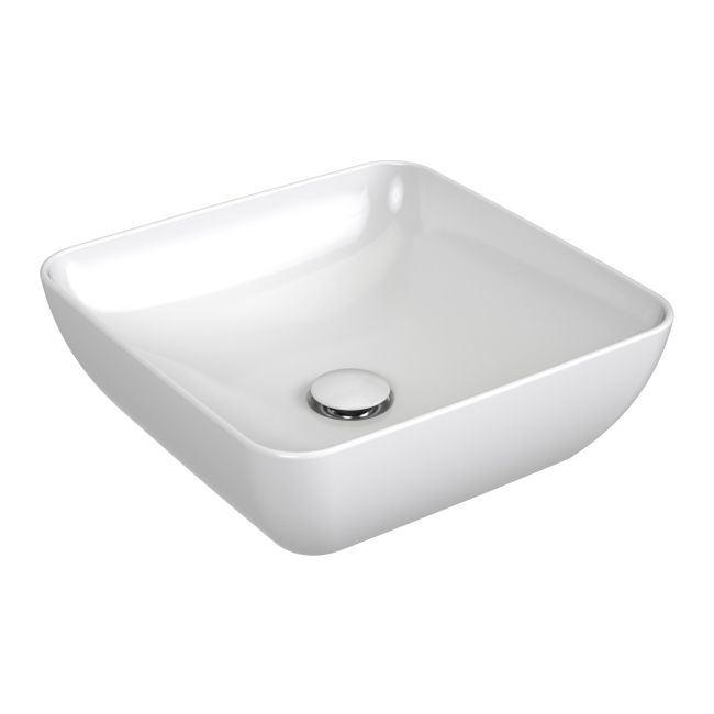 Ravak Slim S keramisk vask til bordmontage 38 x 38 cm hvid