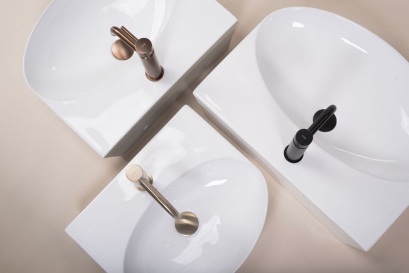 Umywalka Nablatowa Ceramiczna Owalna 39x11 cm Biała | KIM 46