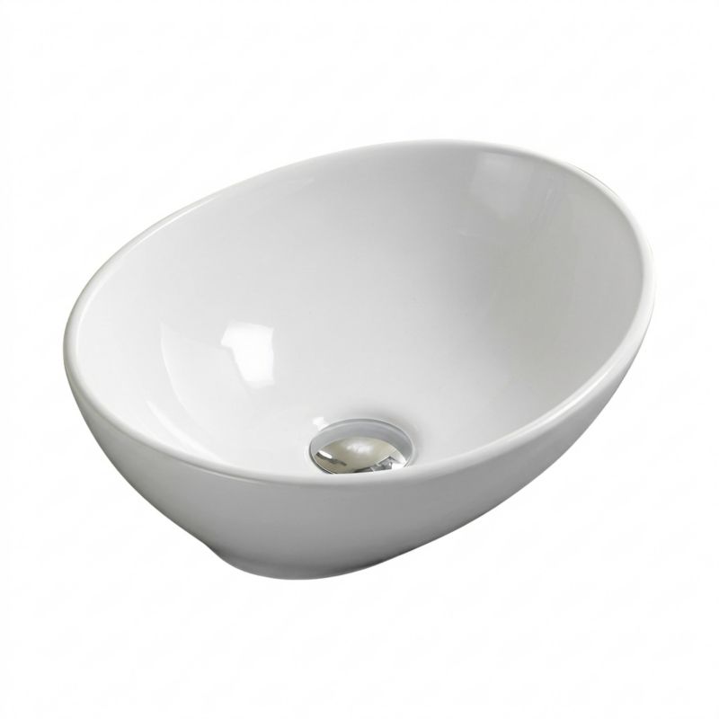 Umywalka Nablatowa Aqualis Pro 41x33x14 cm Hvid 5906333006540