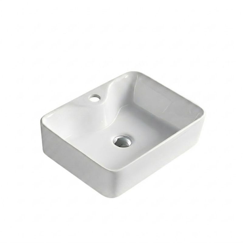 Keramisk Bordhåndvask 48x37x13 cm Hvid Højglans 5906333006564
