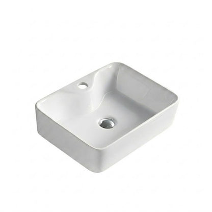Keramisk Bordhåndvask 48x37x13 cm Hvid Højglans 5906333006564