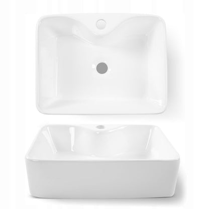 Corciano Kelly bordmonteret vask 48 cm rektangulær 1 stk.