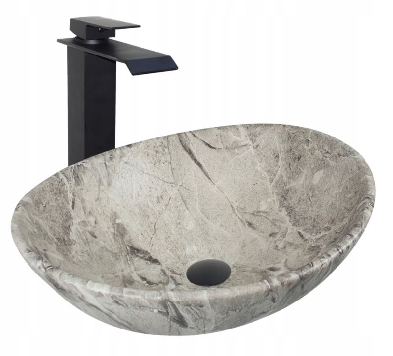 Bordpladevask EBA Stone Gray 41,5x34x14 cm Grå Sten | 5901811583872