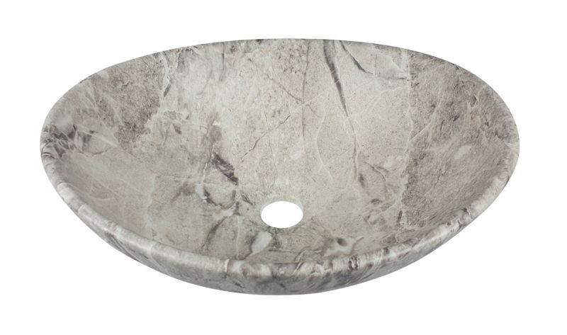 Bordpladevask EBA Stone Gray 41,5x34x14 cm Grå Sten | 5901811583872