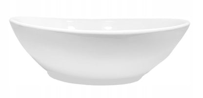 Oval Bordvask Hvid Keramisk 41,5x34x14 cm