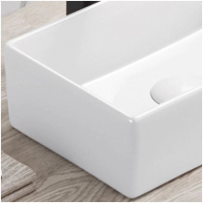 Umywalka Nablatowa 35x22 cm Hvid Blank Keramik GAJA