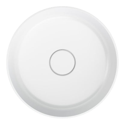 Umywalka Nablatowa Apanas Okrągła 38 cm Czarna i Biała