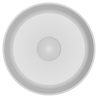 Umywalka Nablatowa Apanas 38 cm Sort/Hvid Konglomerat