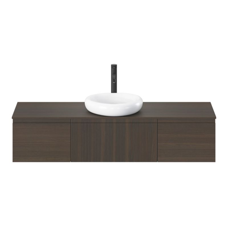 GoodHome Kentia bordmonteret vask 30 x 48 cm hvid