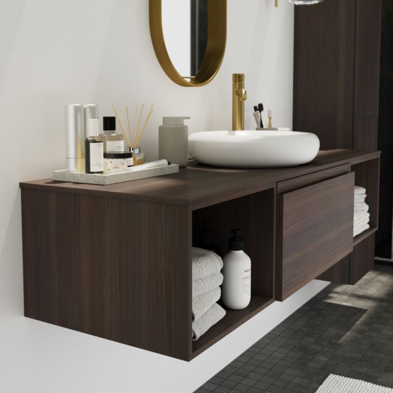 GoodHome Kentia bordmonteret vask 30 x 48 cm hvid