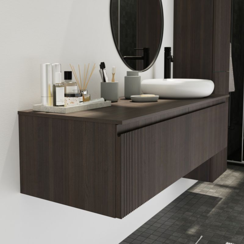 GoodHome Kentia bordmonteret vask 30 x 48 cm hvid