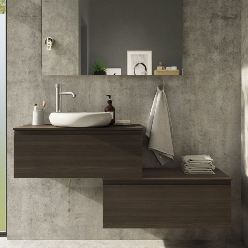 GoodHome Kentia bordmonteret vask 30 x 48 cm hvid