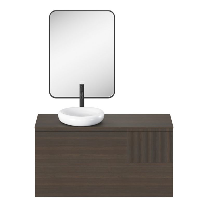 GoodHome Kentia bordmonteret vask 30 x 48 cm hvid