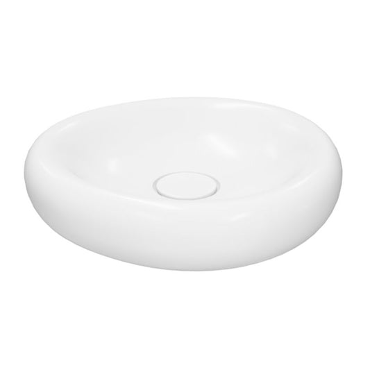 GoodHome Kentia bordmonteret vask 30 x 48 cm hvid