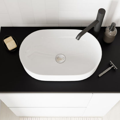 GoodHome Levanna bordmonteret vask 48 x 30 cm hvid