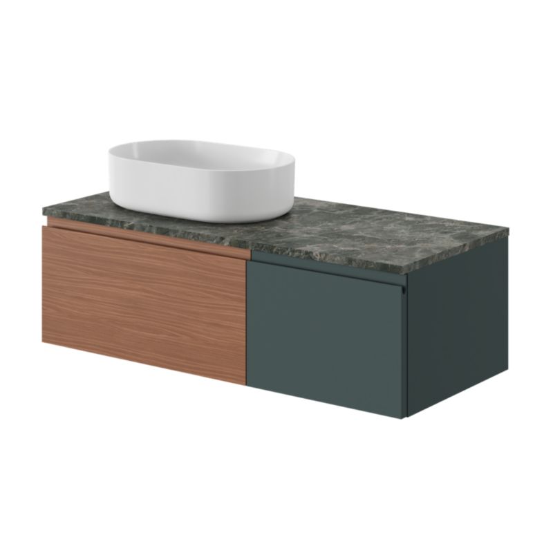 GoodHome Levanna bordmonteret vask 48 x 30 cm hvid