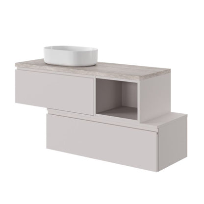 GoodHome Levanna bordmonteret vask 48 x 30 cm hvid