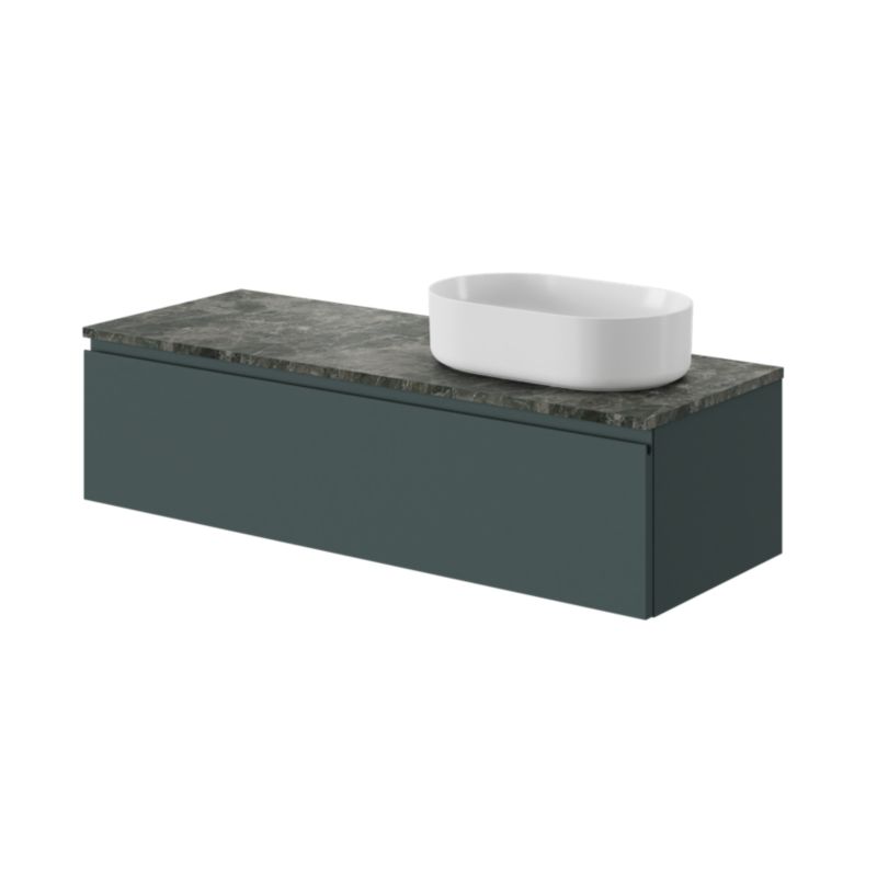 GoodHome Levanna bordmonteret vask 48 x 30 cm hvid