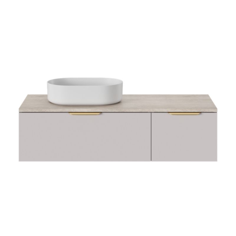 GoodHome Levanna bordmonteret vask 48 x 30 cm hvid
