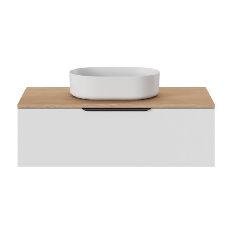 GoodHome Levanna bordmonteret vask 48 x 30 cm hvid