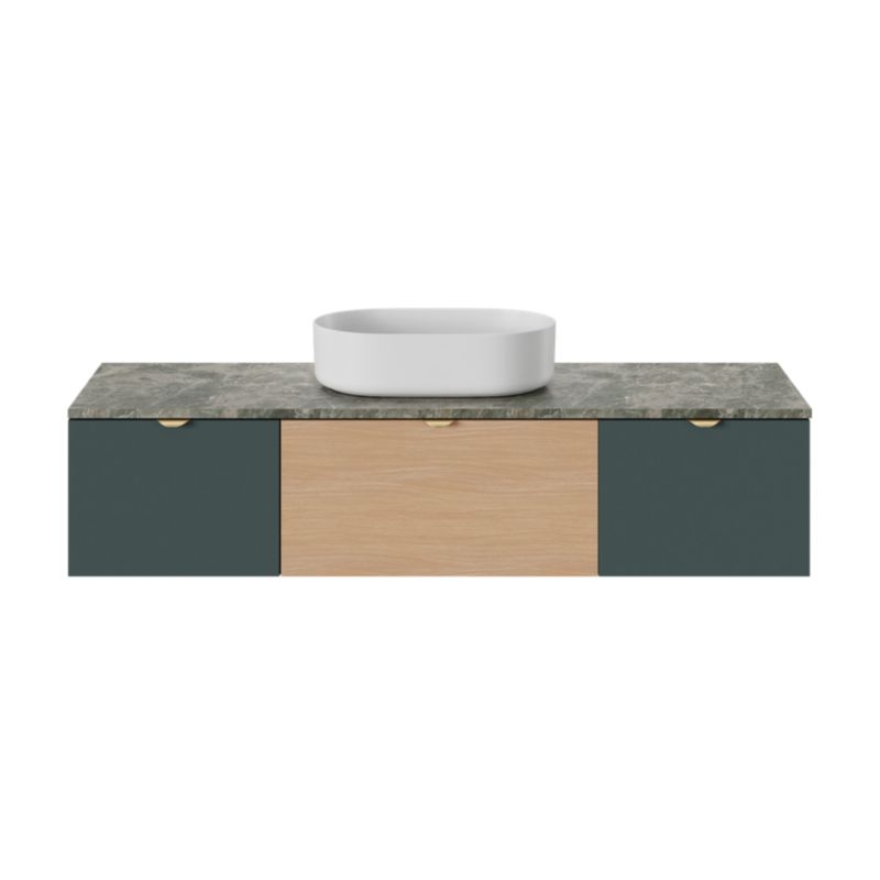 GoodHome Levanna bordmonteret vask 48 x 30 cm hvid