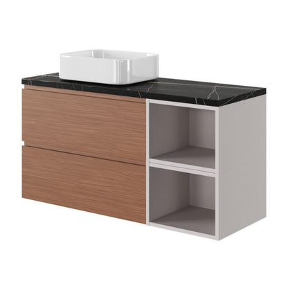 GoodHome Tekapo bordmonteret vask i hvid