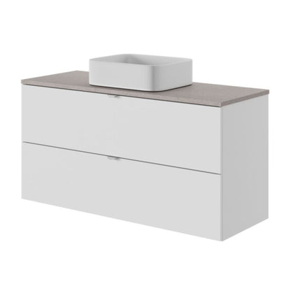 GoodHome Tekapo bordmonteret vask i hvid