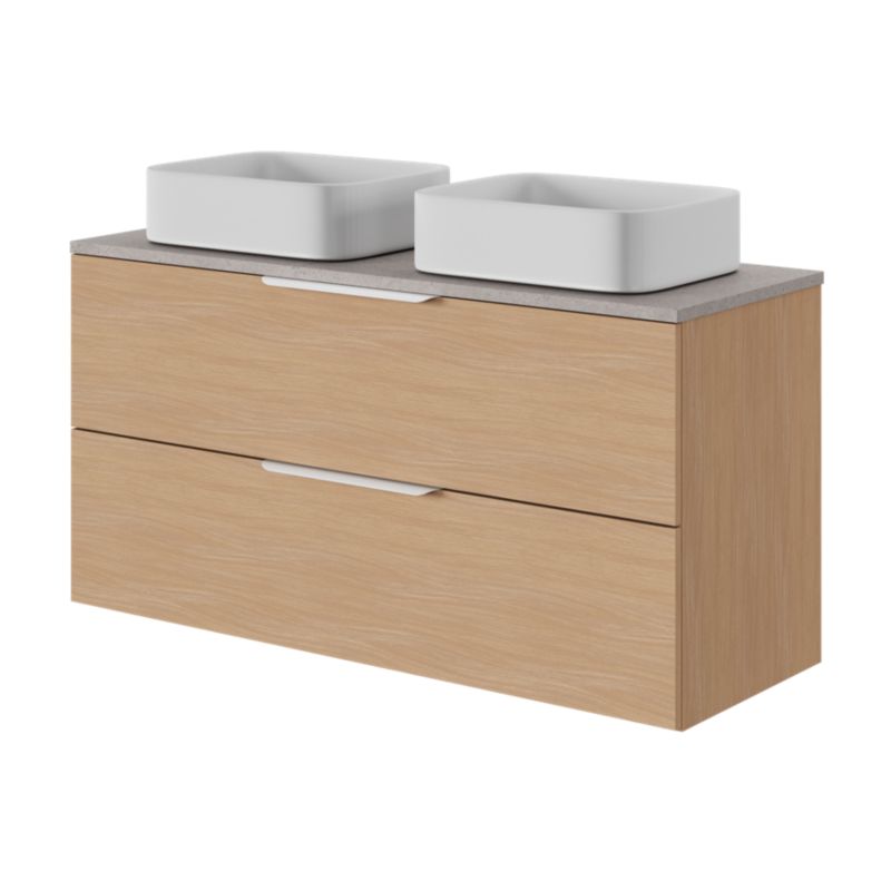 GoodHome Tekapo bordmonteret vask i hvid