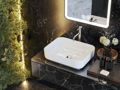 Granitan Sawo keramisk bordmonteret vask 51 x 40 cm, 1 stk.