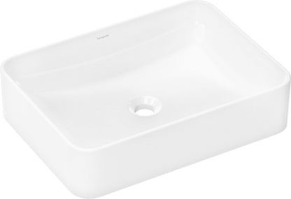 Umywalka Nablatowa Xuniva Q Prostokątna 55 x 40 cm Biała | 60168450