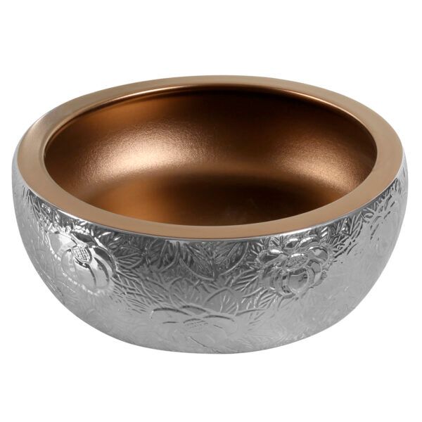 Kerra KR-124 bordmonteret vask i sølvdekoration, 1 stk.