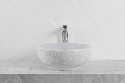 Kerra KR-140 bordmonteret vask med ydre dekor, 1 stk.