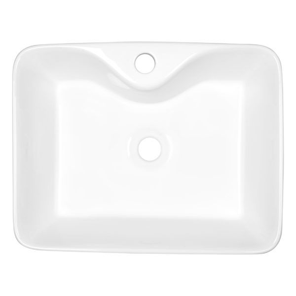 Umywalka Nablatowa Kerra KR-51 46,5 cm Biała | 5907548114044