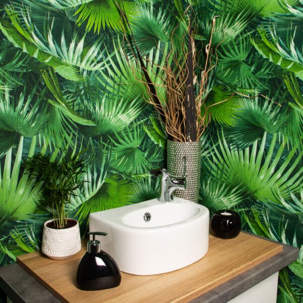 Kerra KR-601 hvid vask til bordmontage med hul til armatur