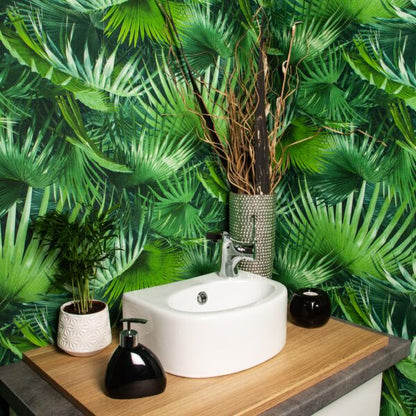 Kerra KR-601 hvid vask til bordmontage med hul til armatur