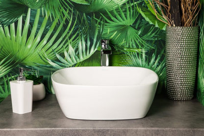 Kerra KR-650 hvid kvadratisk vask til bordmontage, 1 stk.