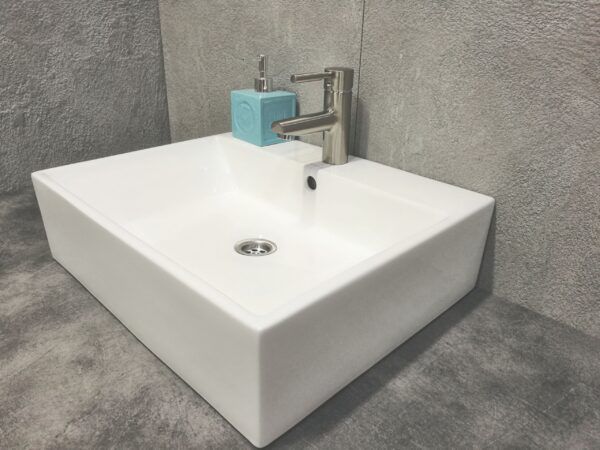 Kerra KR-702 hvid vask til bordmontage, 1 stk.