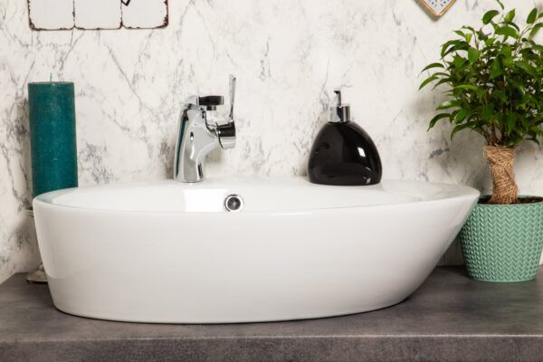 Kerra KR-726 hvid bordmonteret vask 1 stk.