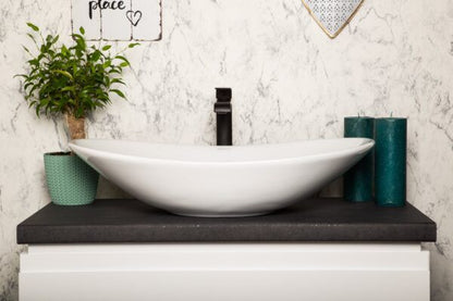 Kerra KR-781 bordmonteret vask i hvid, 1 stk.