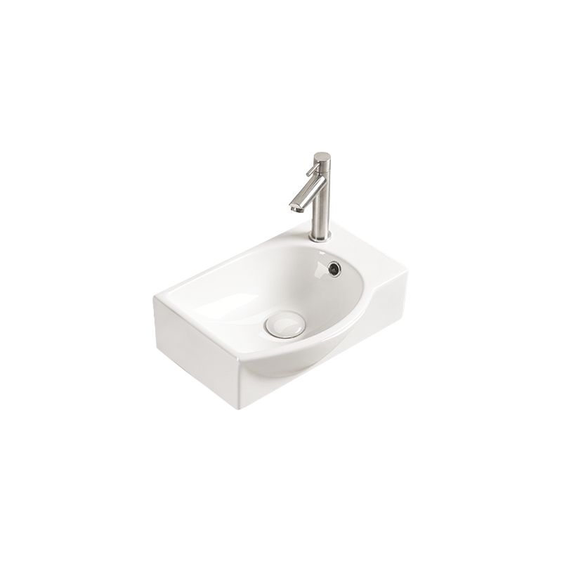 Venstrevendt bordmonteret vask Mexen Mista 40 x 28 cm hvid 1 stk.