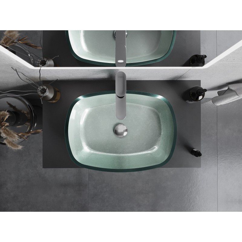 Mexen Araks sølv bordmonteret vask 54 x 39,5 cm 1 stk.