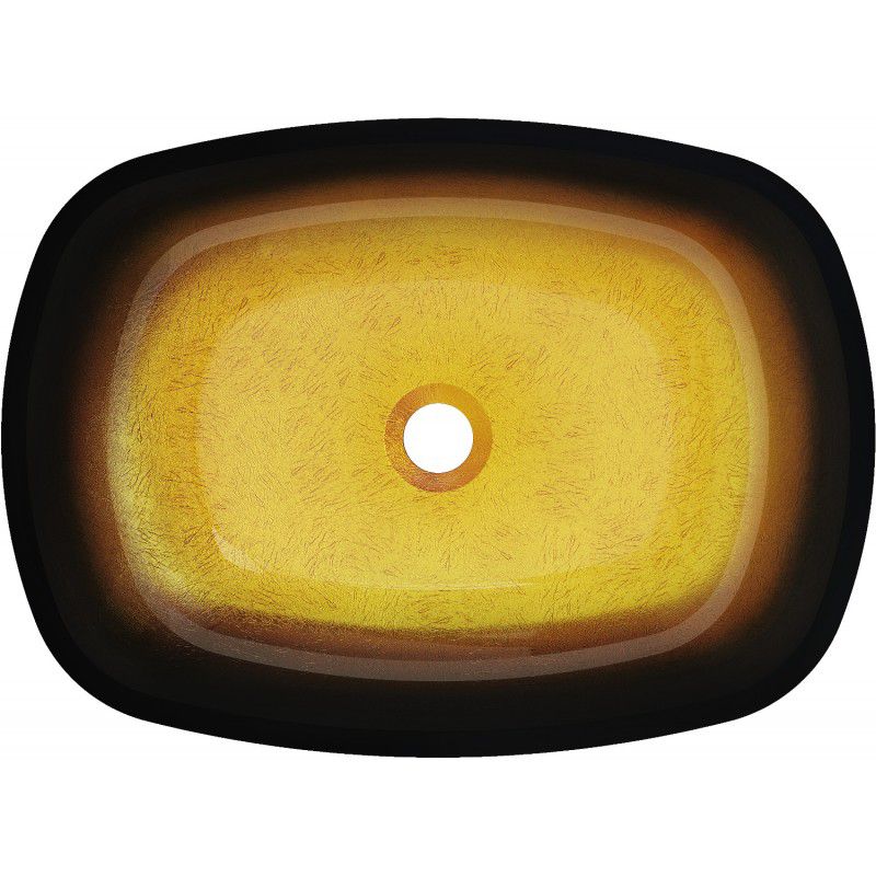 Mexen Araks bordmonteret vask i gyldent design 54 x 39 cm, 1 stk.