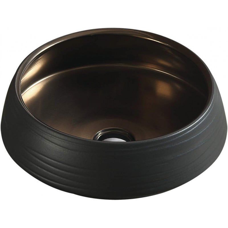 Mexen Ariana bordmonteret vask sort/guld 43 x 43 cm 1 stk.