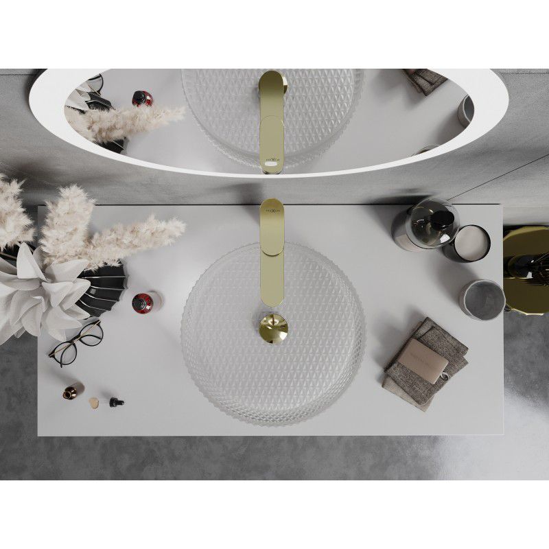 Mexen Aura transparent bordmonteret vask 39,5 x 39,5 cm 1 stk.