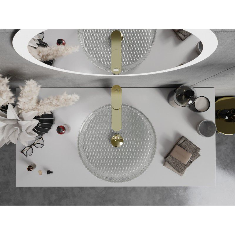 Mexen Aura transparent bordmonteret vask 39,5 x 39,5 cm 1 stk.