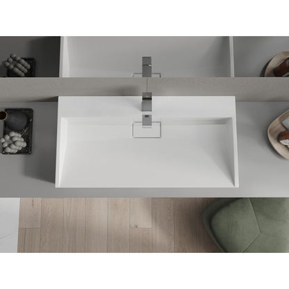 Mexen Ava bordmonteret vask i hvid 90 x 46 cm, 1 stk.