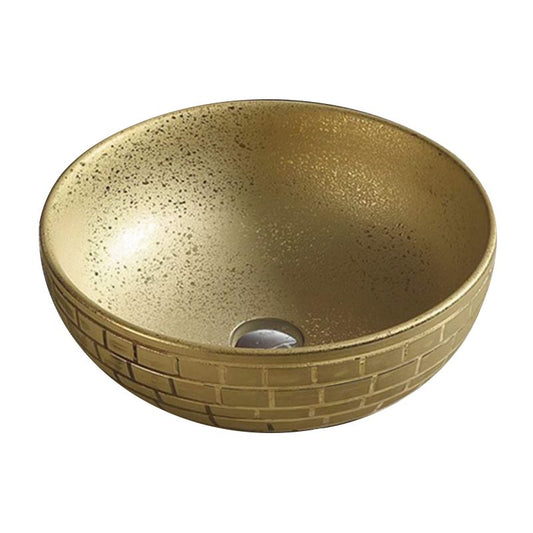 Mexen Briana bordmonteret vask 40 x 40 cm i guld, 1 stk.