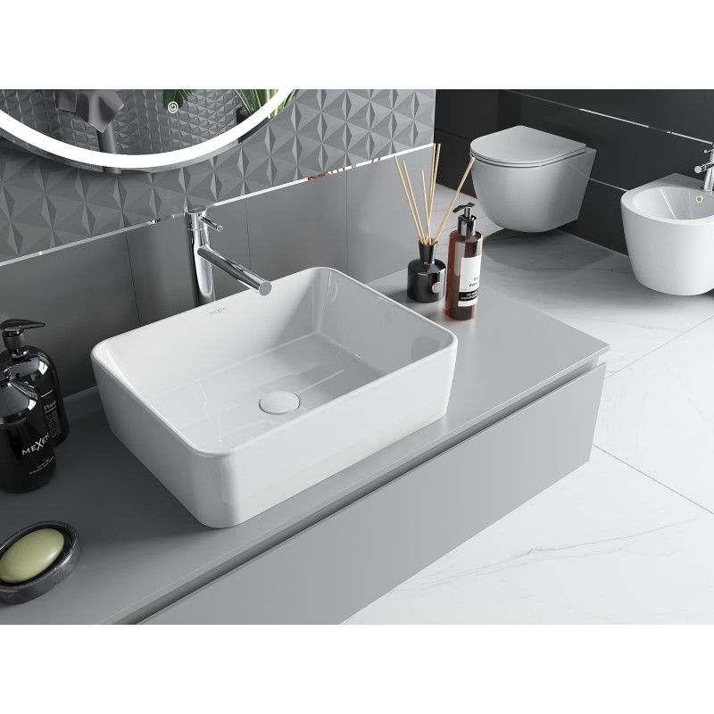 Mexen Catia bordmonteret vask 48 x 37 cm hvid 1 stk.
