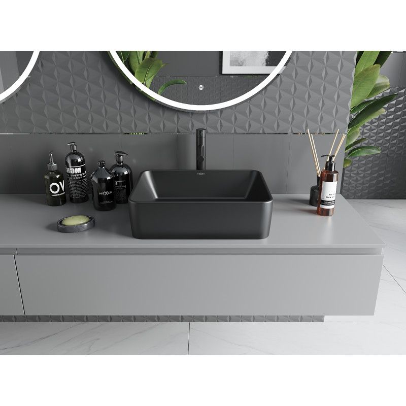 Mexen Catia bordmonteret vask 48 x 37 cm mat sort 1 stk.